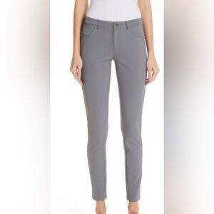 Lafayette 148 coated grey Mercer pants